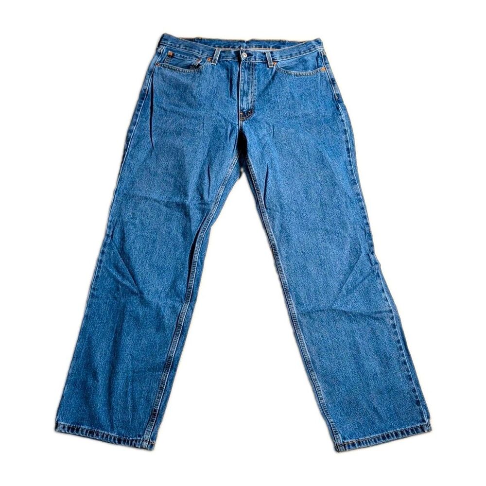 Levi's 550 Jeans Men's 38x32 Medium Wash Blue Denim Relaxed Fit Excellent